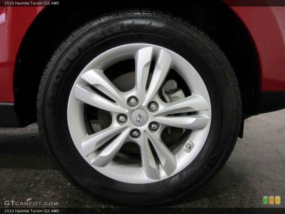 2010 Hyundai Tucson GLS AWD Wheel and Tire Photo #54502236