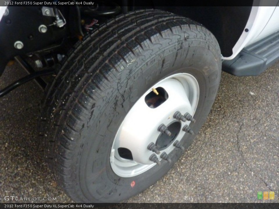 2012 Ford F350 Super Duty XL SuperCab 4x4 Dually Wheel and Tire Photo #54504896