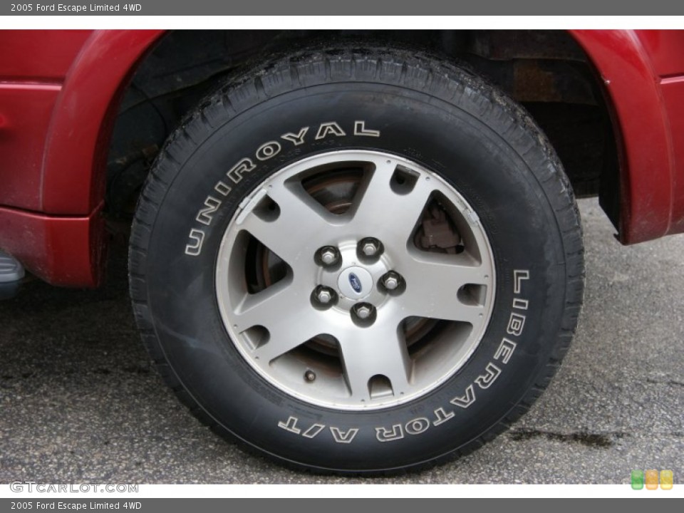 2005 Ford Escape Limited 4WD Wheel and Tire Photo #54509900