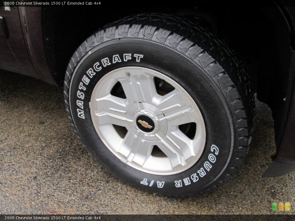 2008 Chevrolet Silverado 1500 LT Extended Cab 4x4 Wheel and Tire Photo #54520196