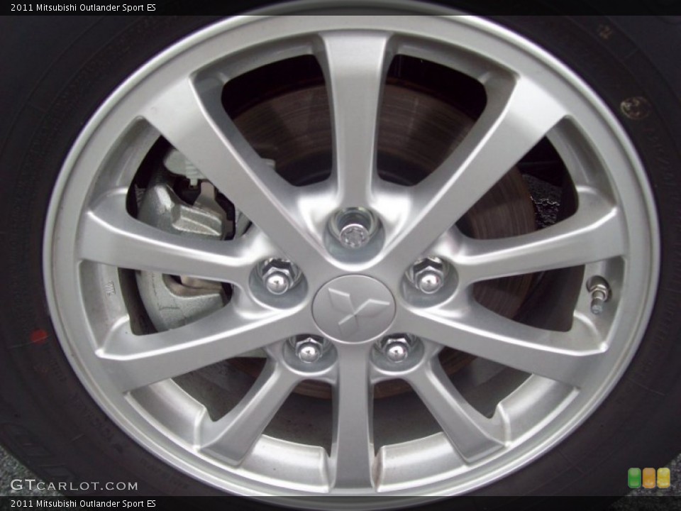 2011 Mitsubishi Outlander Sport ES Wheel and Tire Photo #54529456