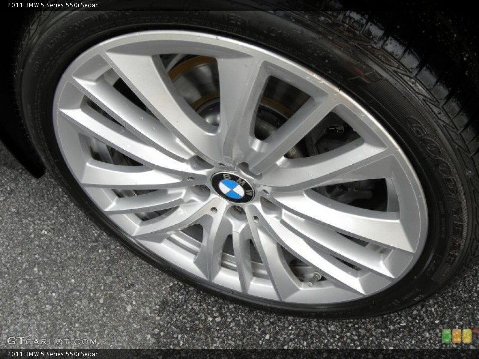 2011 BMW 5 Series 550i Sedan Wheel and Tire Photo #54531368