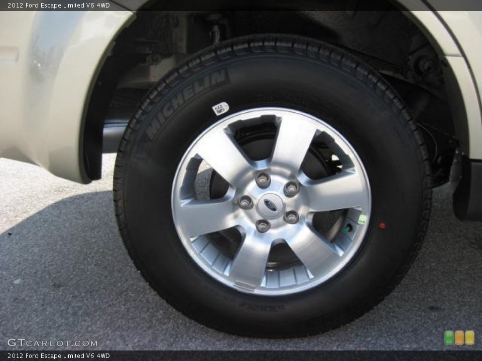 2012 Ford Escape Limited V6 4WD Wheel and Tire Photo #54538036