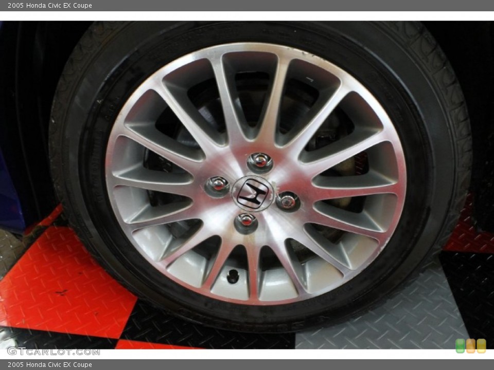 2005 Honda Civic EX Coupe Wheel and Tire Photo #54542124