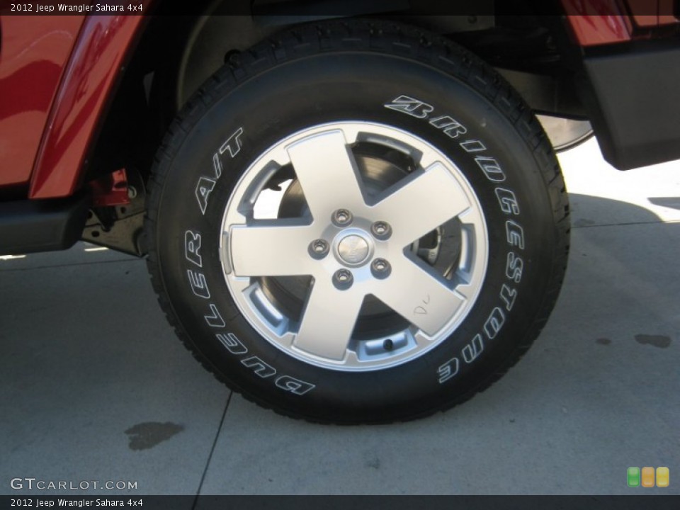 2012 Jeep Wrangler Sahara 4x4 Wheel and Tire Photo #54551667