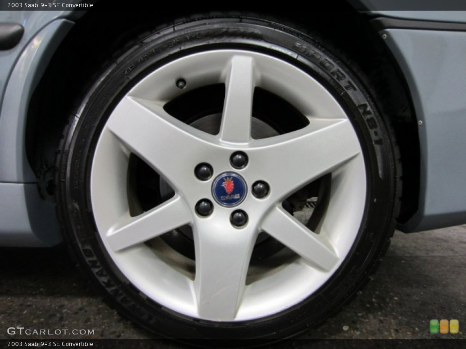 2003 Saab 9-3 SE Convertible Wheel and Tire Photo #54554880