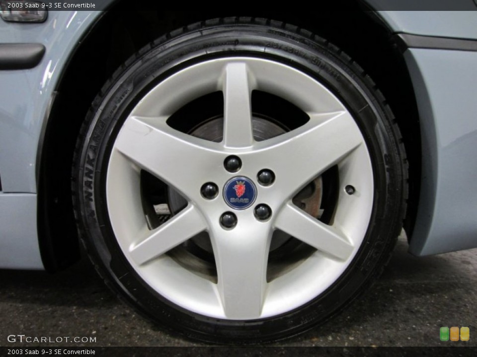 2003 Saab 9-3 SE Convertible Wheel and Tire Photo #54554973