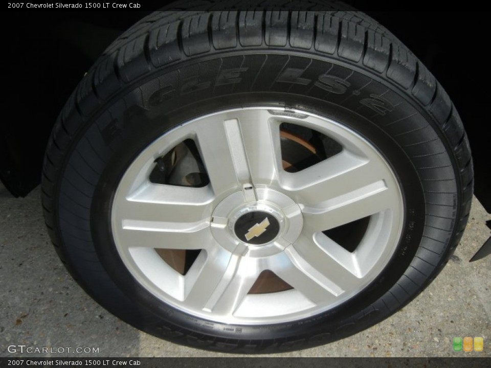 2007 Chevrolet Silverado 1500 LT Crew Cab Wheel and Tire Photo #54560785