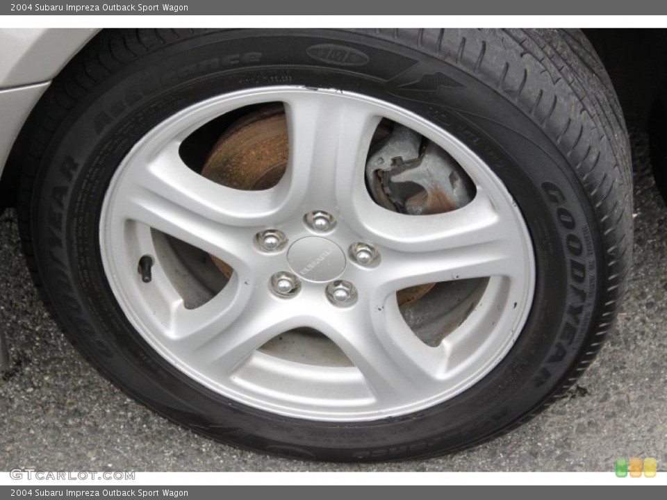 2004 Subaru Impreza Outback Sport Wagon Wheel and Tire Photo #54569262