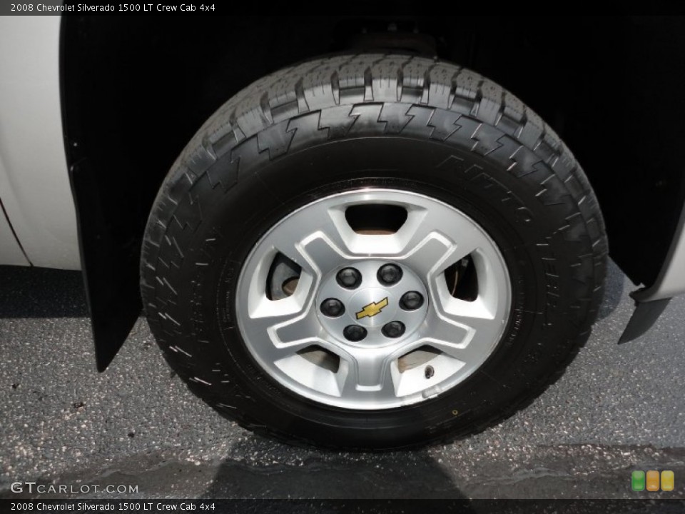 2008 Chevrolet Silverado 1500 LT Crew Cab 4x4 Wheel and Tire Photo #54576306