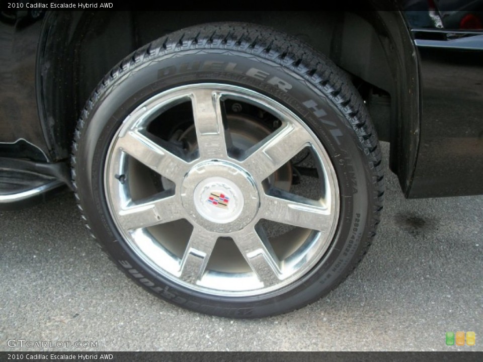 2010 Cadillac Escalade Hybrid AWD Wheel and Tire Photo #54578978