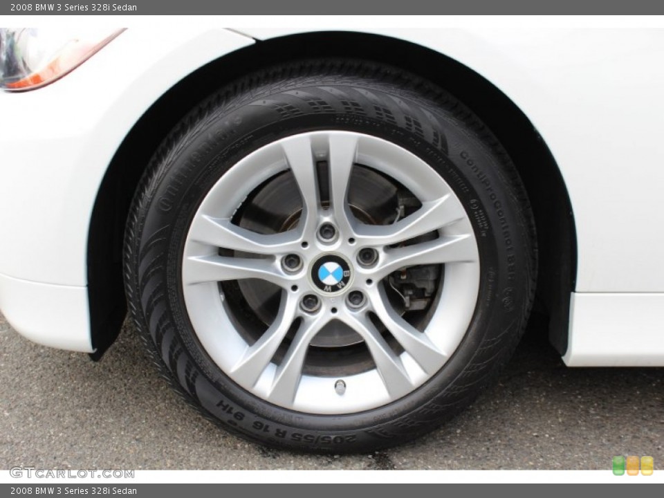 2008 BMW 3 Series 328i Sedan Wheel and Tire Photo #54586562