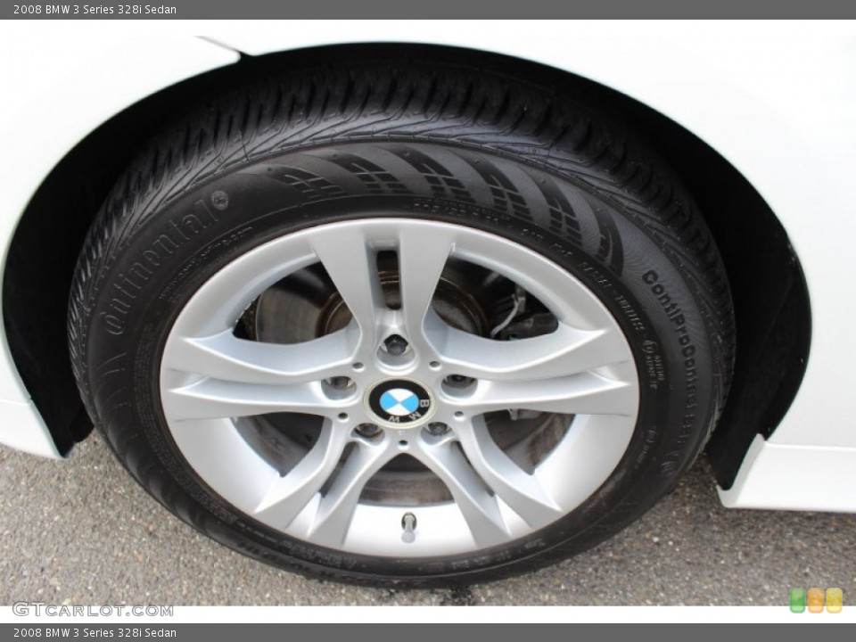 2008 BMW 3 Series 328i Sedan Wheel and Tire Photo #54586571