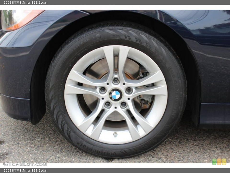 2008 BMW 3 Series 328i Sedan Wheel and Tire Photo #54587453