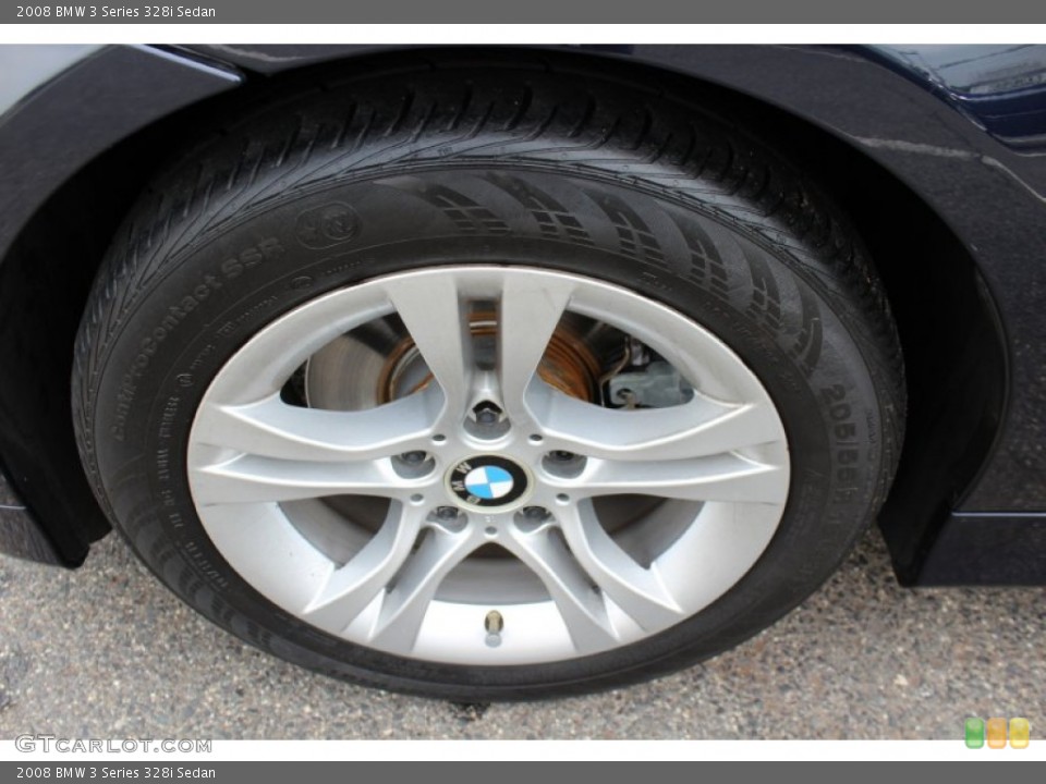 2008 BMW 3 Series 328i Sedan Wheel and Tire Photo #54587459