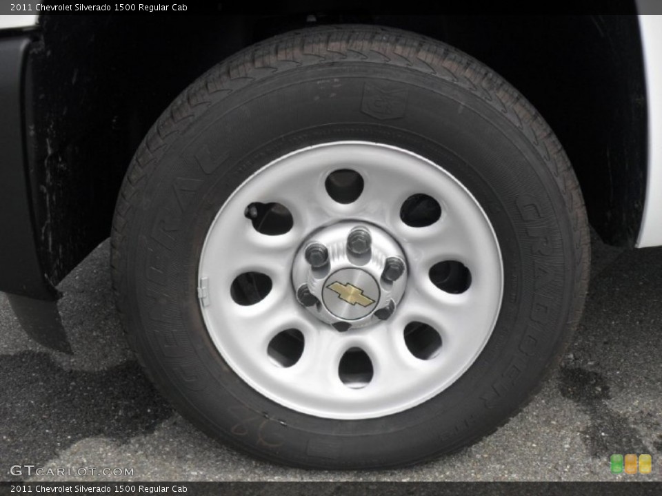 2011 Chevrolet Silverado 1500 Regular Cab Wheel and Tire Photo #54613826