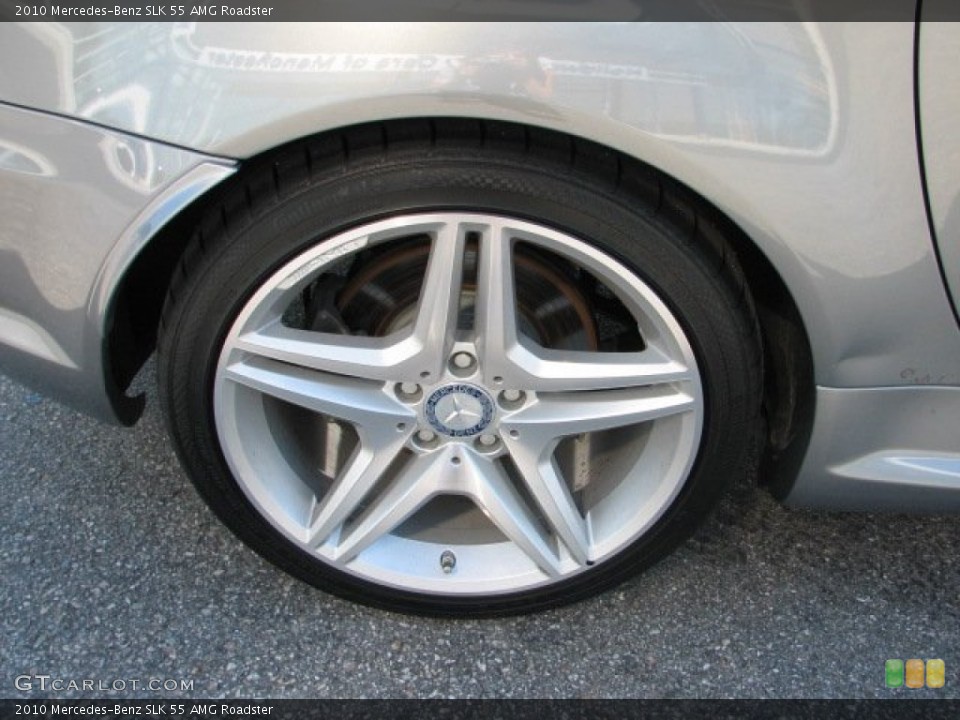 2010 Mercedes-Benz SLK 55 AMG Roadster Wheel and Tire Photo #54615675