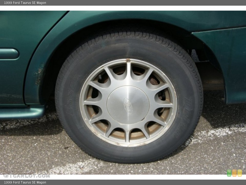 1999 Ford Taurus SE Wagon Wheel and Tire Photo #54617007