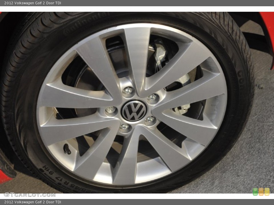 2012 Volkswagen Golf 2 Door TDI Wheel and Tire Photo #54633264
