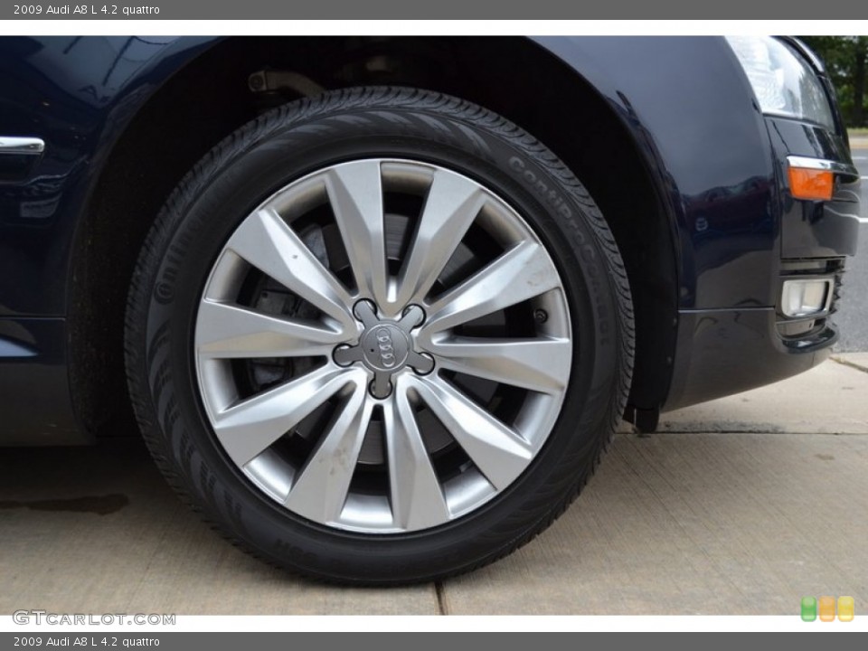 2009 Audi A8 L 4.2 quattro Wheel and Tire Photo #54636650