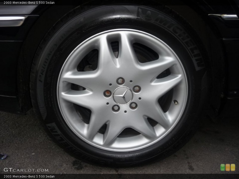 2003 Mercedes-Benz S 500 Sedan Wheel and Tire Photo #54639981