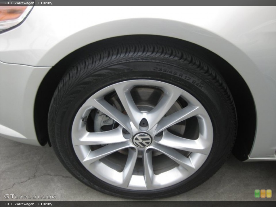 2010 Volkswagen CC Luxury Wheel and Tire Photo #54647109