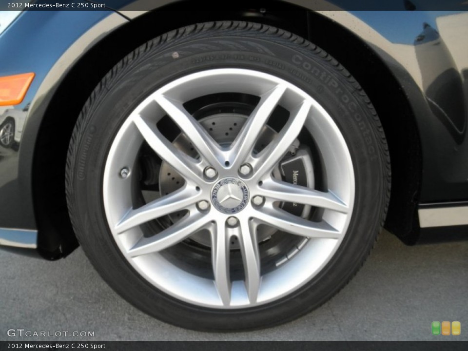 2012 Mercedes-Benz C 250 Sport Wheel and Tire Photo #54648030