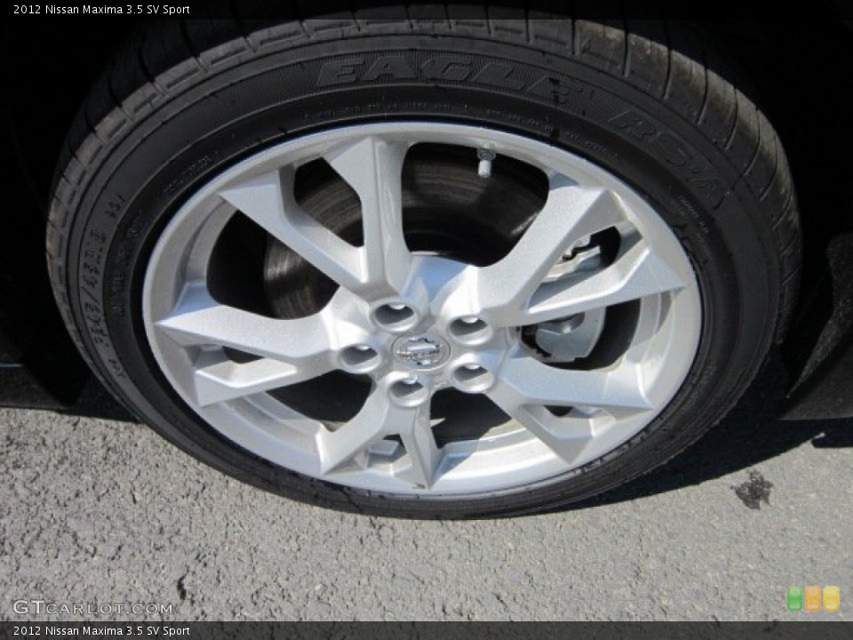 2012 Nissan Maxima 3.5 SV Sport Wheel and Tire Photo #54662524