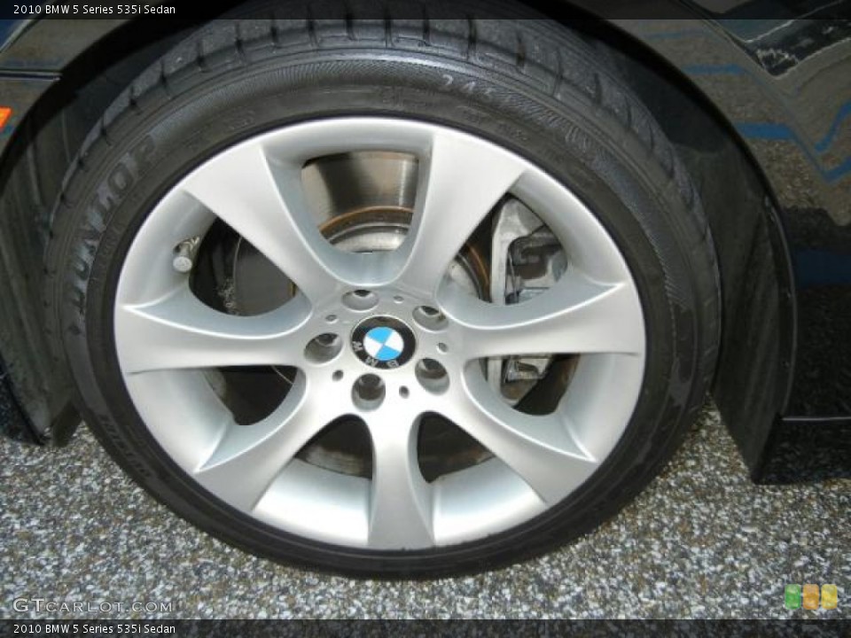2010 BMW 5 Series 535i Sedan Wheel and Tire Photo #54663042