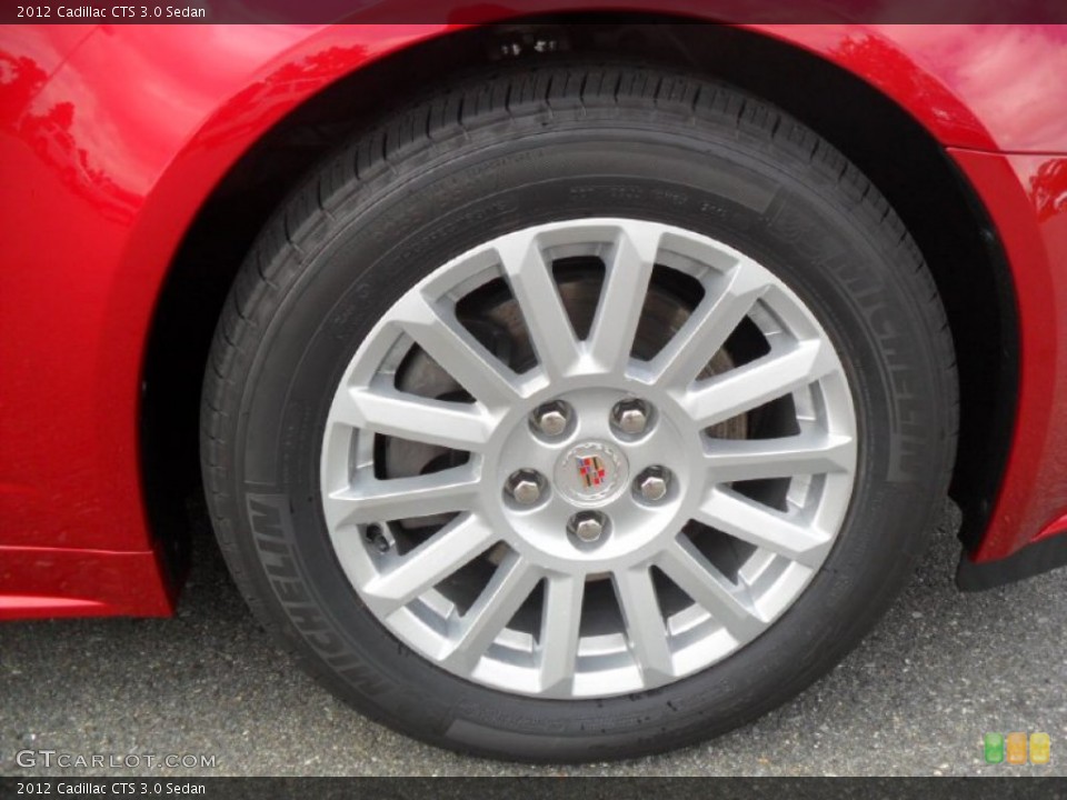2012 Cadillac CTS 3.0 Sedan Wheel and Tire Photo #54665525