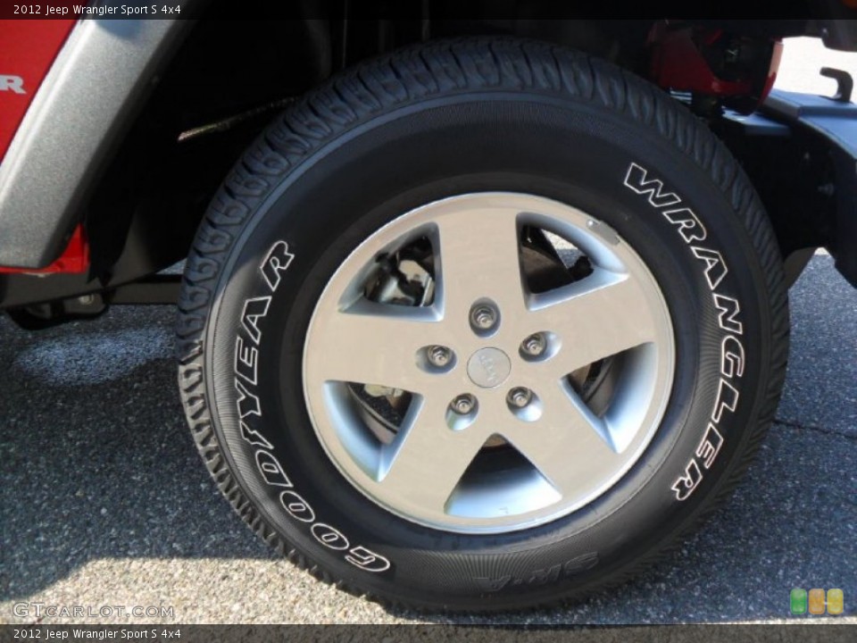 2012 Jeep Wrangler Sport S 4x4 Wheel and Tire Photo #54667228