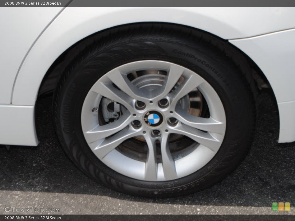 2008 BMW 3 Series 328i Sedan Wheel and Tire Photo #54672312
