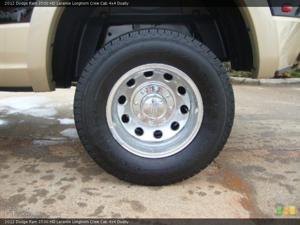2012 Dodge Ram 3500 HD Laramie Longhorn Crew Cab 4x4 Dually Wheel and Tire Photo #54679617