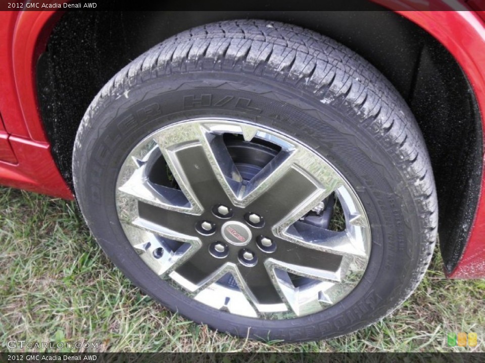 2012 GMC Acadia Denali AWD Wheel and Tire Photo #54695488