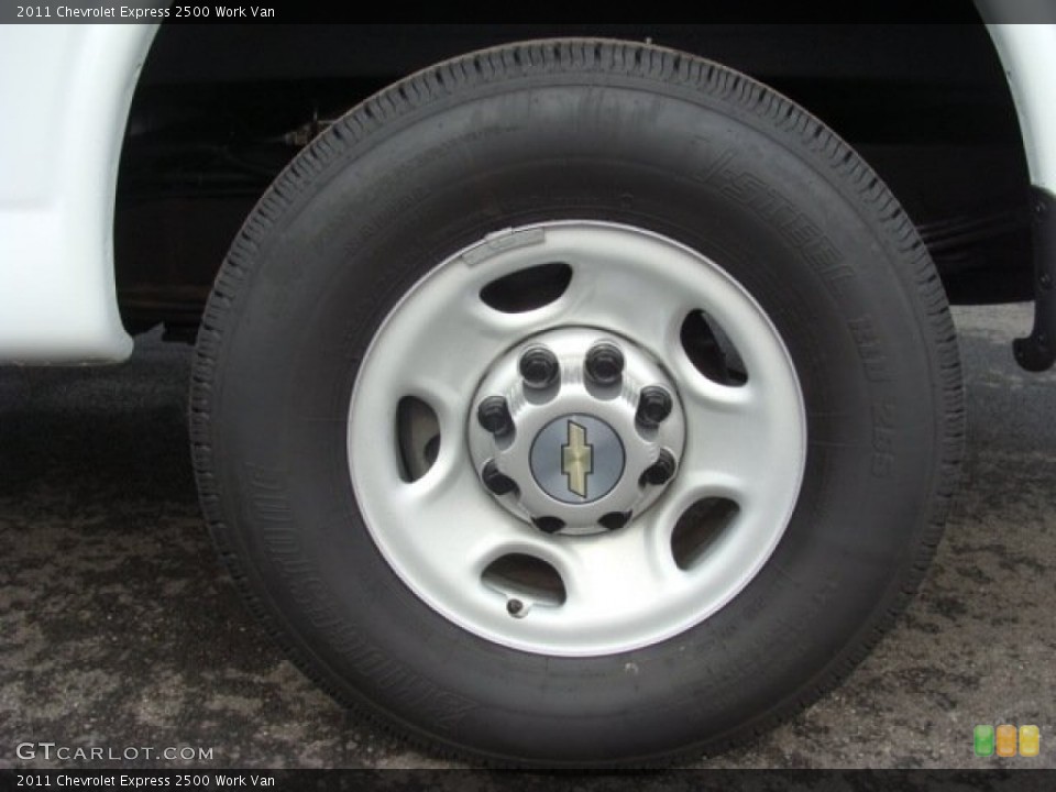 2011 Chevrolet Express 2500 Work Van Wheel and Tire Photo #54695620