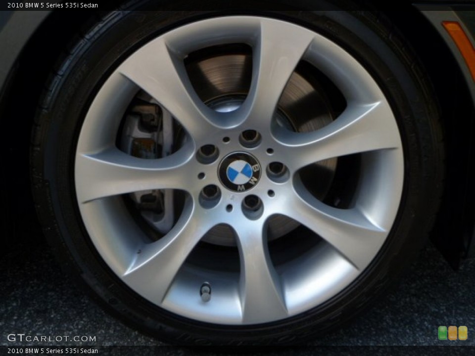 2010 BMW 5 Series 535i Sedan Wheel and Tire Photo #54698314