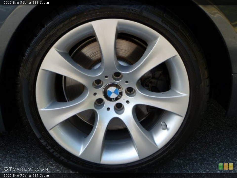 2010 BMW 5 Series 535i Sedan Wheel and Tire Photo #54698323