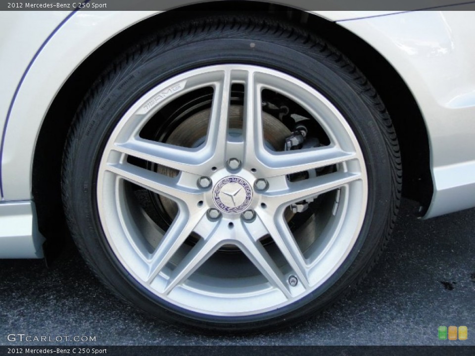 2012 Mercedes-Benz C 250 Sport Wheel and Tire Photo #54705829