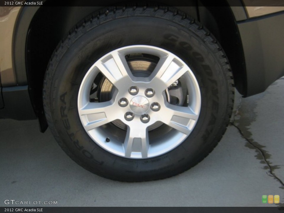 2012 GMC Acadia SLE Wheel and Tire Photo #54707080