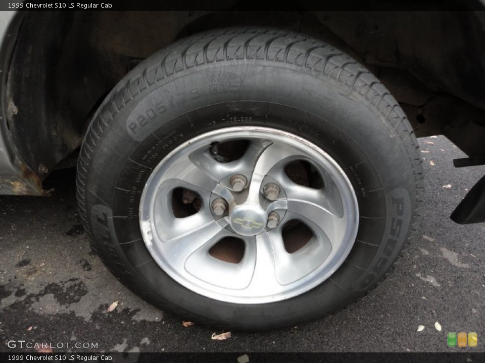 1999 Chevrolet S10 LS Regular Cab Wheel and Tire Photo #54739500