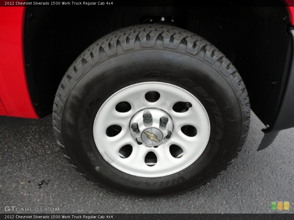 2012 Chevrolet Silverado 1500 Work Truck Regular Cab 4x4 Wheel and Tire Photo #54743367