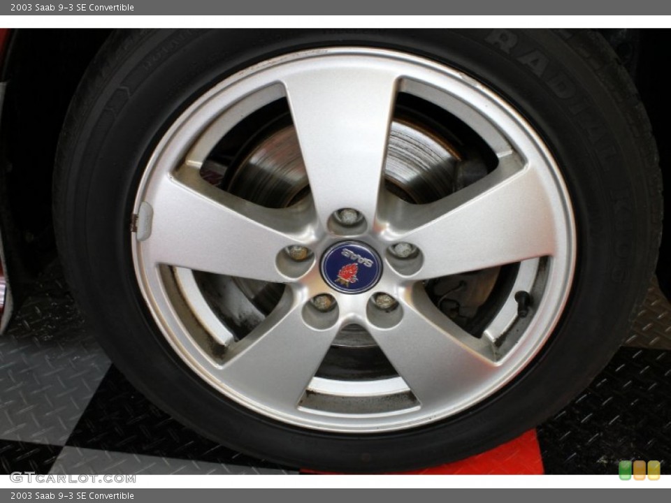 2003 Saab 9-3 SE Convertible Wheel and Tire Photo #54747015