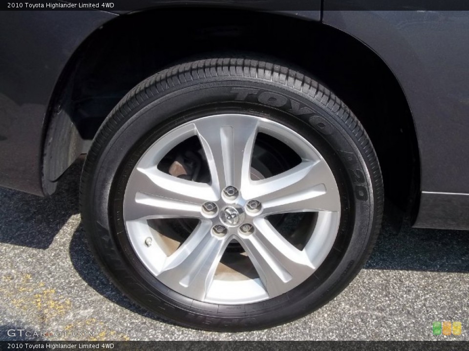 2010 Toyota Highlander Limited 4WD Wheel and Tire Photo #54757970