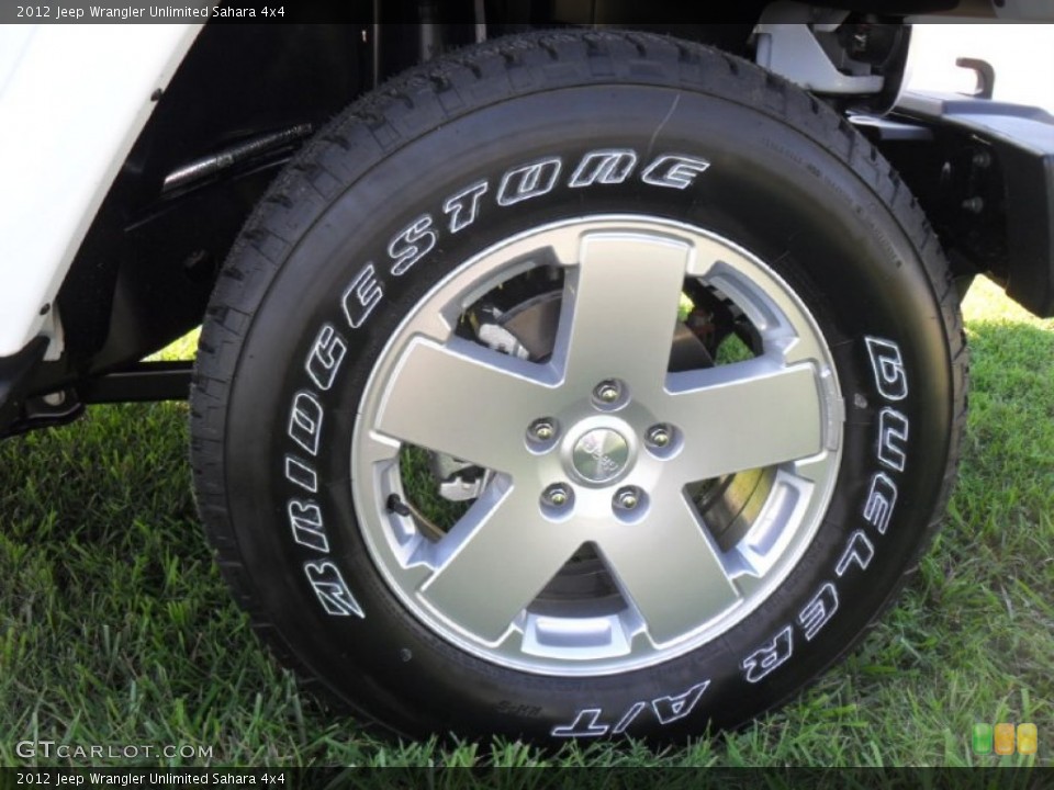 2012 Jeep Wrangler Unlimited Sahara 4x4 Wheel and Tire Photo #54764840