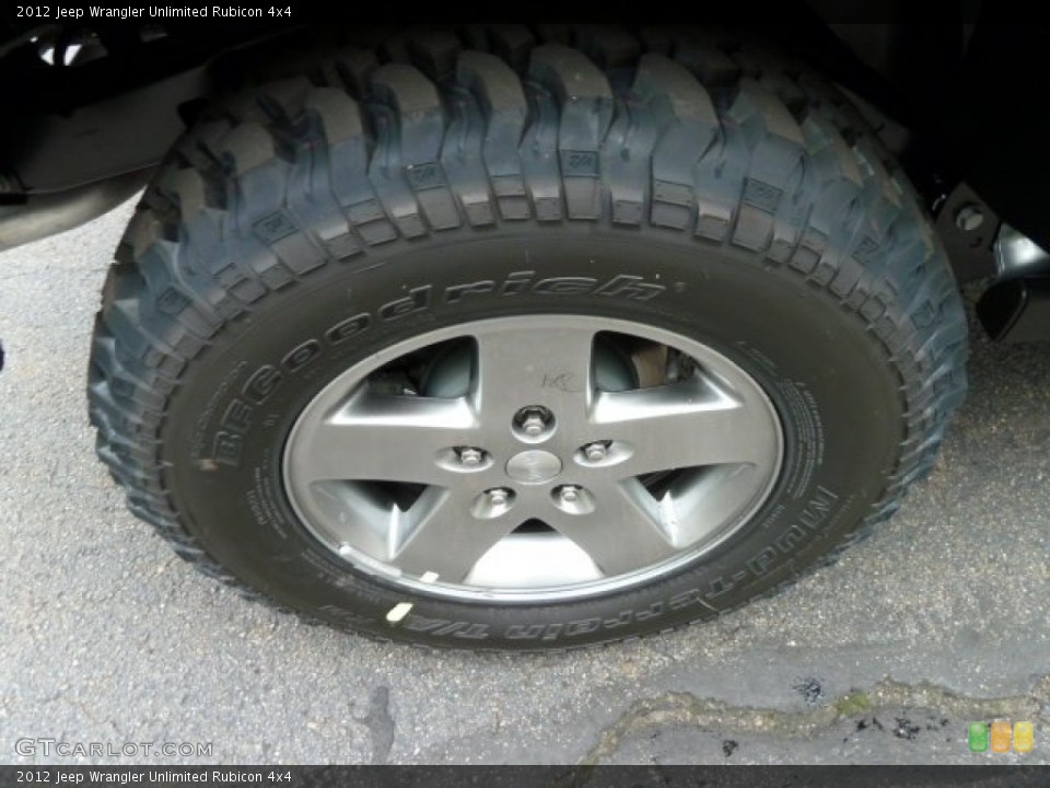 2012 Jeep Wrangler Unlimited Rubicon 4x4 Wheel and Tire Photo #54764997