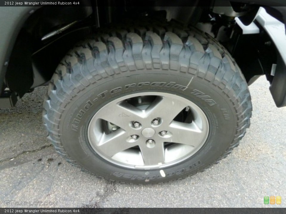 2012 Jeep Wrangler Unlimited Rubicon 4x4 Wheel and Tire Photo #54765006