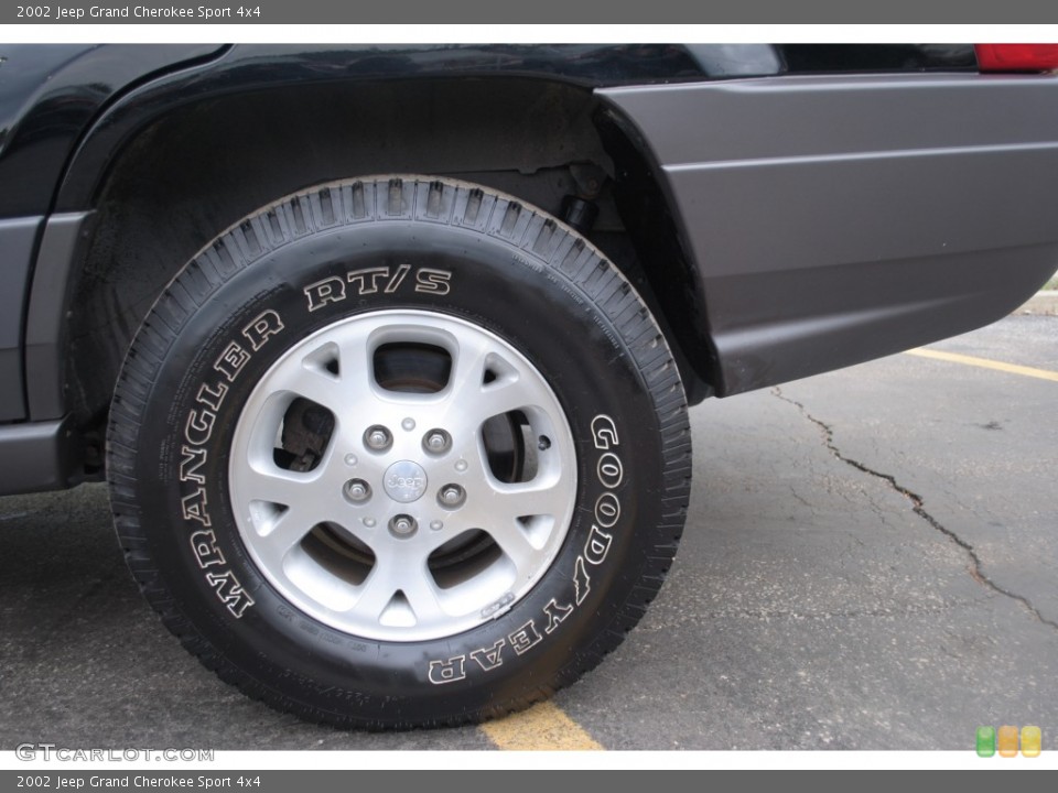 2002 Jeep Grand Cherokee Sport 4x4 Wheel and Tire Photo #54781262