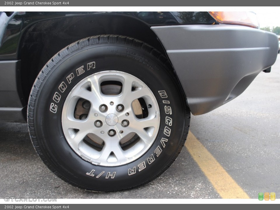 2002 Jeep Grand Cherokee Sport 4x4 Wheel and Tire Photo #54781284