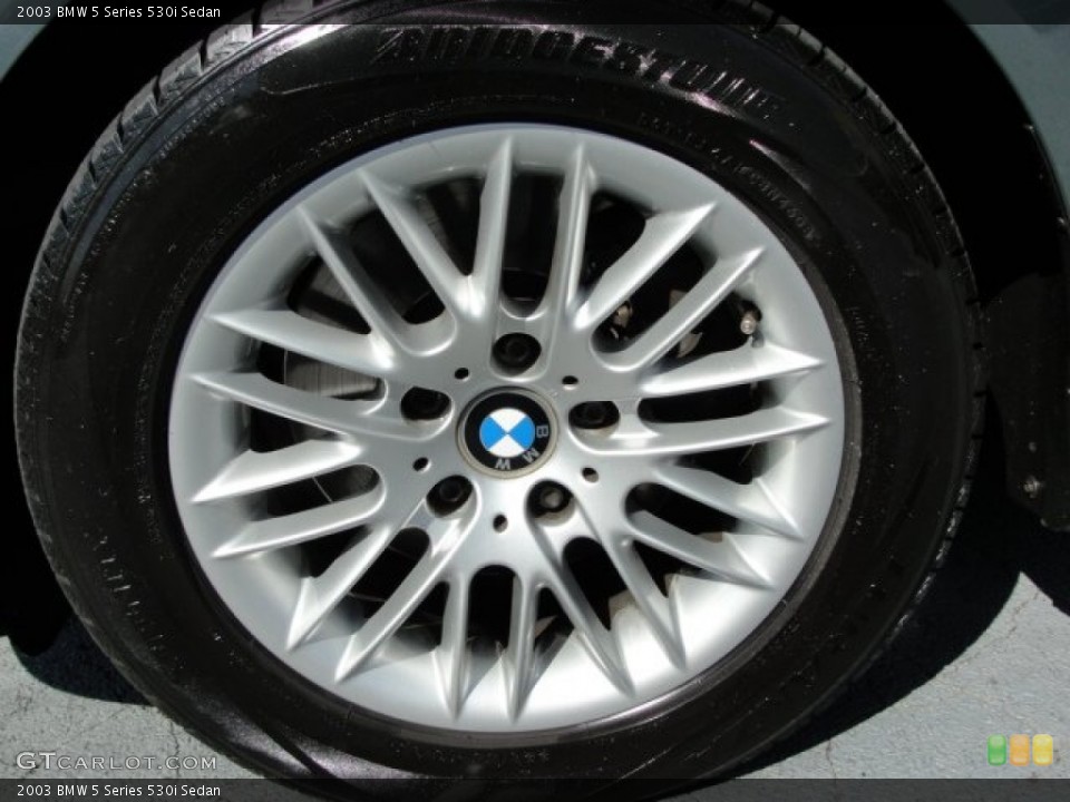 2003 BMW 5 Series 530i Sedan Wheel and Tire Photo #54788346