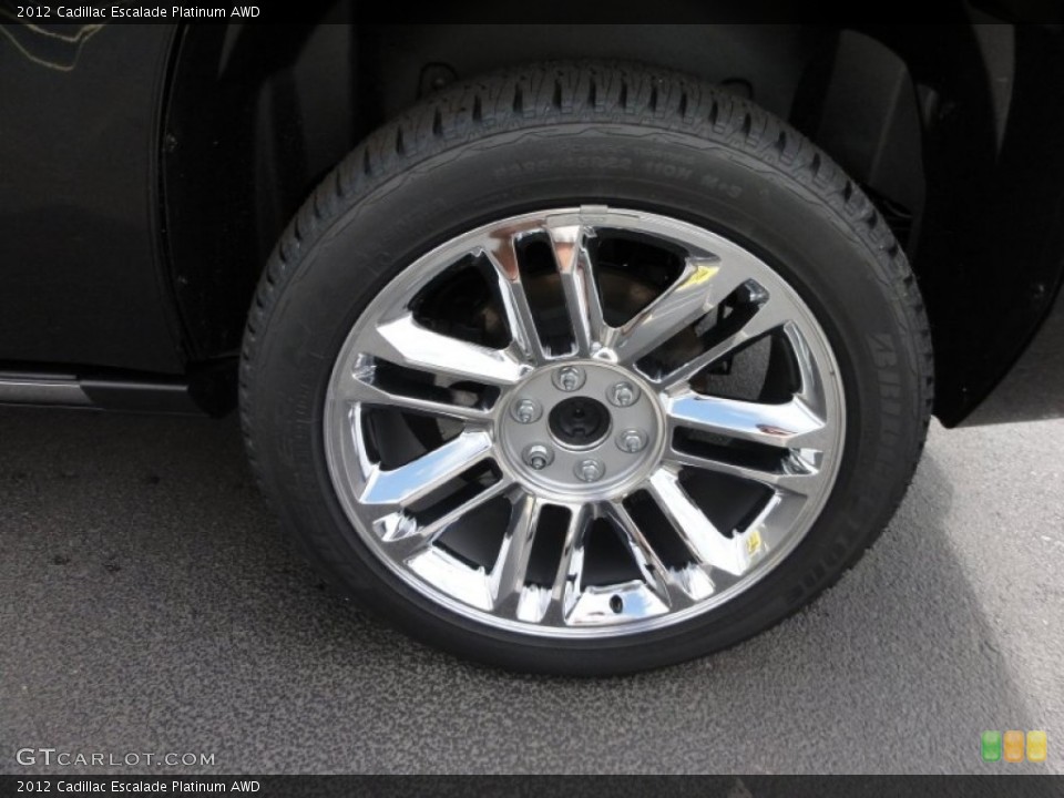 2012 Cadillac Escalade Platinum AWD Wheel and Tire Photo #54814267